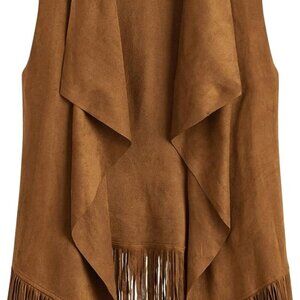 Women's Fringe Suede Western Cowgirl Vests